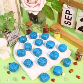 DUQGUHO Green Turquoise Crystals Healing Crystal Stones Set Natural Crystals Bulk Irregular Stones 0.45 lbs