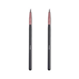 KOOBA Makeup Fine Point Eyeliner Brush 2 Pcs, Portable Eye Gel Foundation Brush, Beauty Cosmetic Tool for Professional and Travel, Pack of 2