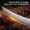 Sunnecko Butcher Knife,Razor Sharp Breaking Knife for Meat Cutting,High Carbon