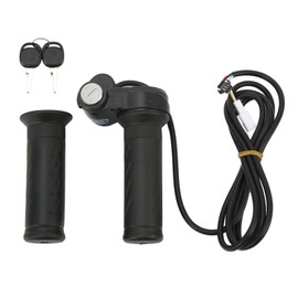 Electric Bike Scooters Twist Throttle Grip 5 Wires Bike Modified Speed Control Handle Grips with Keys for 22.5mm Handlebar