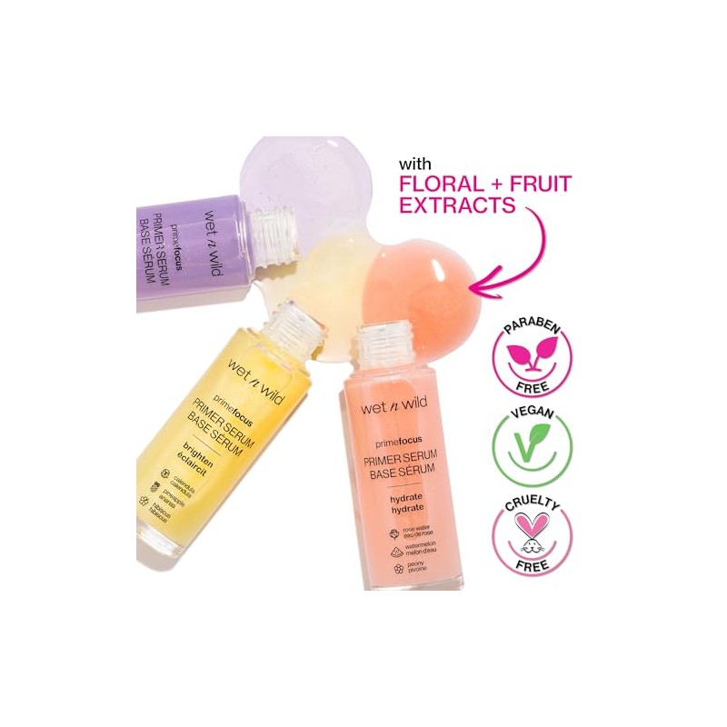 Wet n Wild Prime Focus Brightening Primer Serum Off-White Brighten,