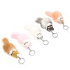 5pcs Handicraft Fluffy Animal Keychain Portable Cute Key Ring Car