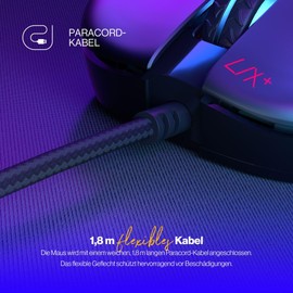 ENDORFY LIX Plus Lightweight Gaming Mouse (59g), PixArt PMW3370 Sensor, 19,000 Max DPI, Mechanical Switches Kailh GM 8.0 80M, 6 Programmable Buttons, EY6A001