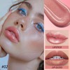 Metallic Lipstick Nude Lipstick Lip Gloss 2 IN 1, Cream
