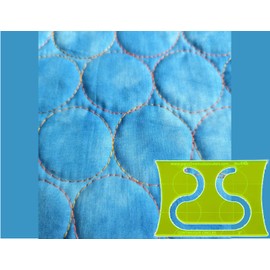 Parrs Continuous Circles Free Motion Quilting Ruler for Domestic Machines