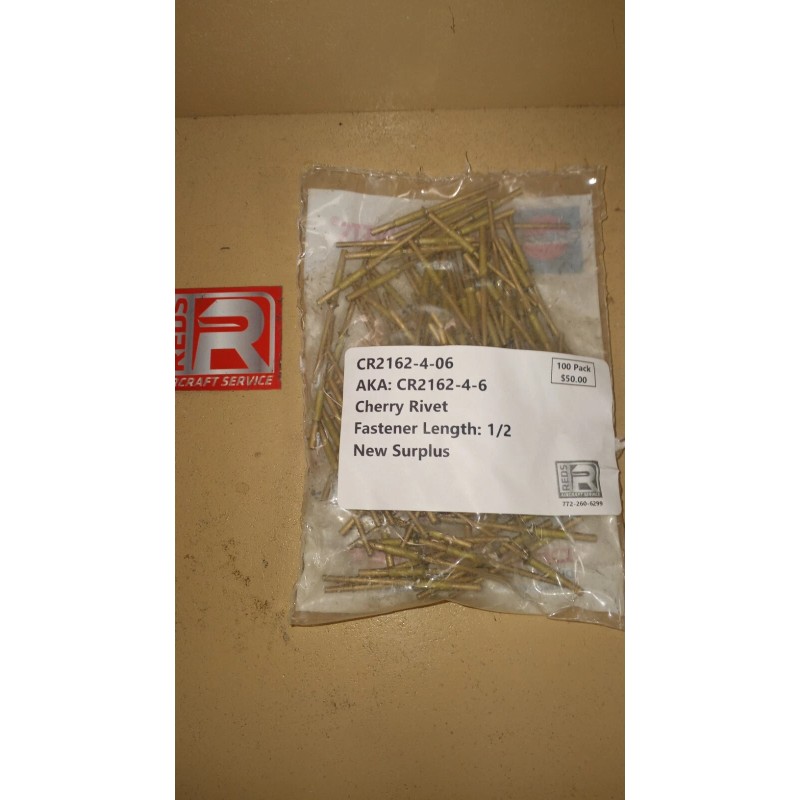 Cherry CR2162-4-06 (CR2162-4-6) Cherry Rivets New Bag of 100