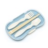 Mii Trio Cutlery Set, Blue, Chopsticks for Bento Lunch Box