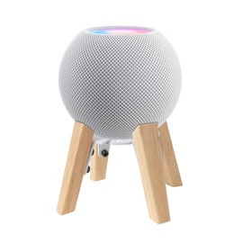 shinar Speaker Mounts Compatible with Speaker Stands HomePod Mini and Dot 4th/Dot 5th Generation 2022 Adjustable Table Mount (HomePod Mini White)