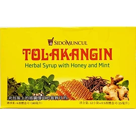 Sido Muncul Tolak Angin Herbal with Honey 12-ct, 180 Ml/ 6 fl oz (Pack of 1)