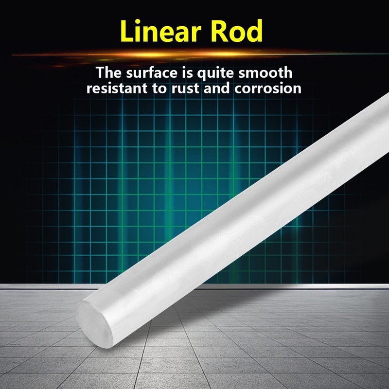 Walfront Bearing Steel Linear Shaft 12 mm Diameter, 200 mm