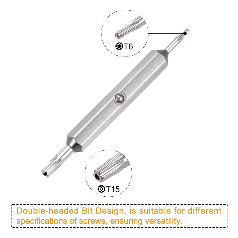 HARFINGTON Ring Doorbell Screwdriver T6 T15 Torx Double-Ended Magnetic Screwdrivers
