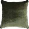 Riva Paoletti Luxe Velvet Cushion Cover - Olive Green -