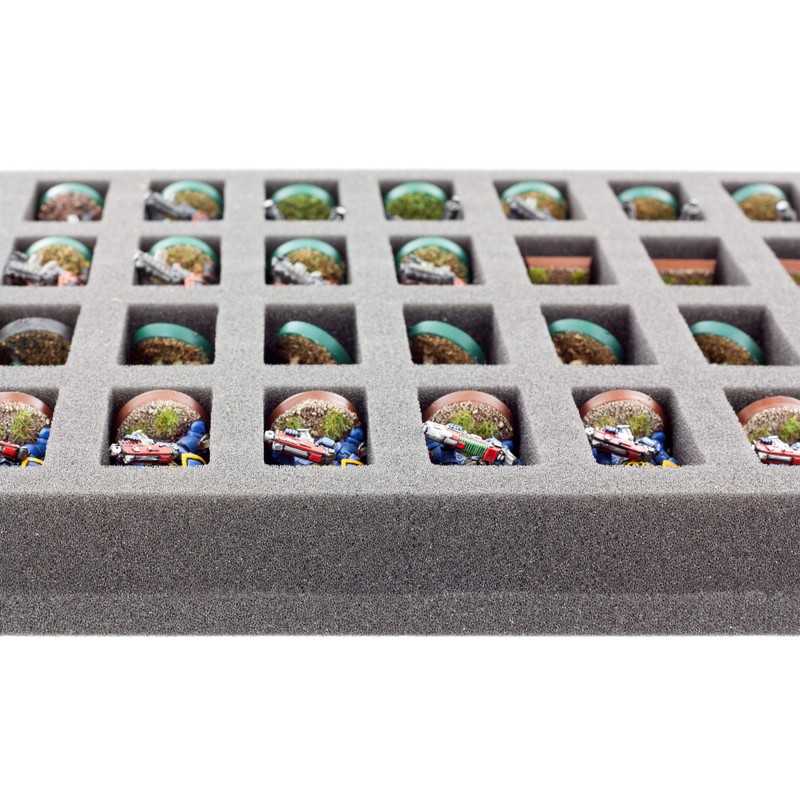 FS035BO 35 mm Full-Size foam tray with 36 compartments