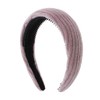 Motique Accessories Two Inch Thick Ribbed Velour Headband for Girls