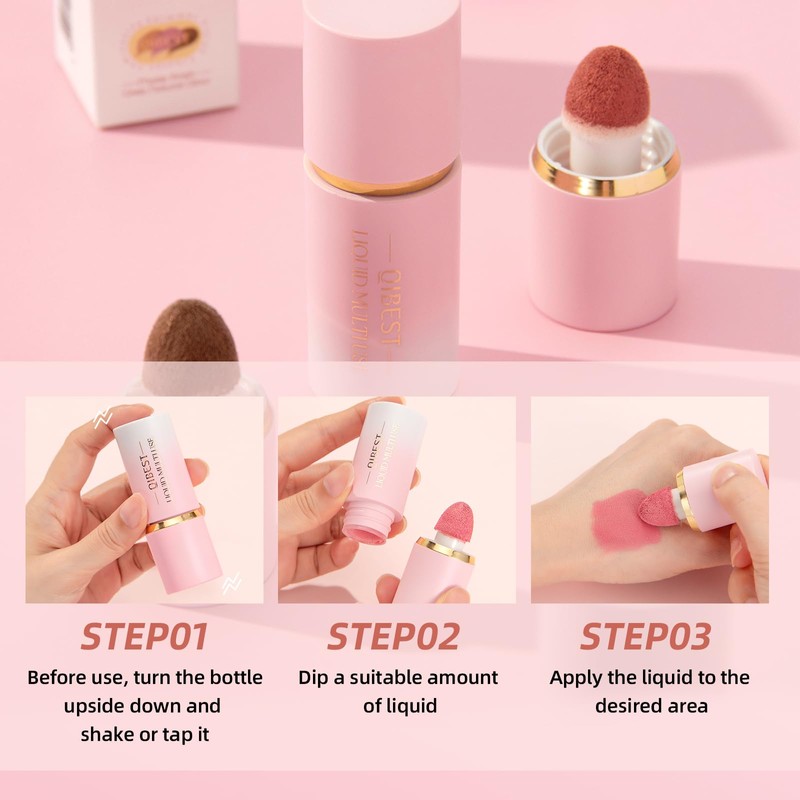 3-Pack Contour, Highlighter & Blush Set - Long-Lasting, Natural, Lightweight,