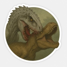 Unbranded Jurassic Park indominous rex t rex rebirth decal waterproof uv resistant