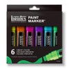 Liquitex 4690001 Acrylic Paint Marker 6-Color Wide Set