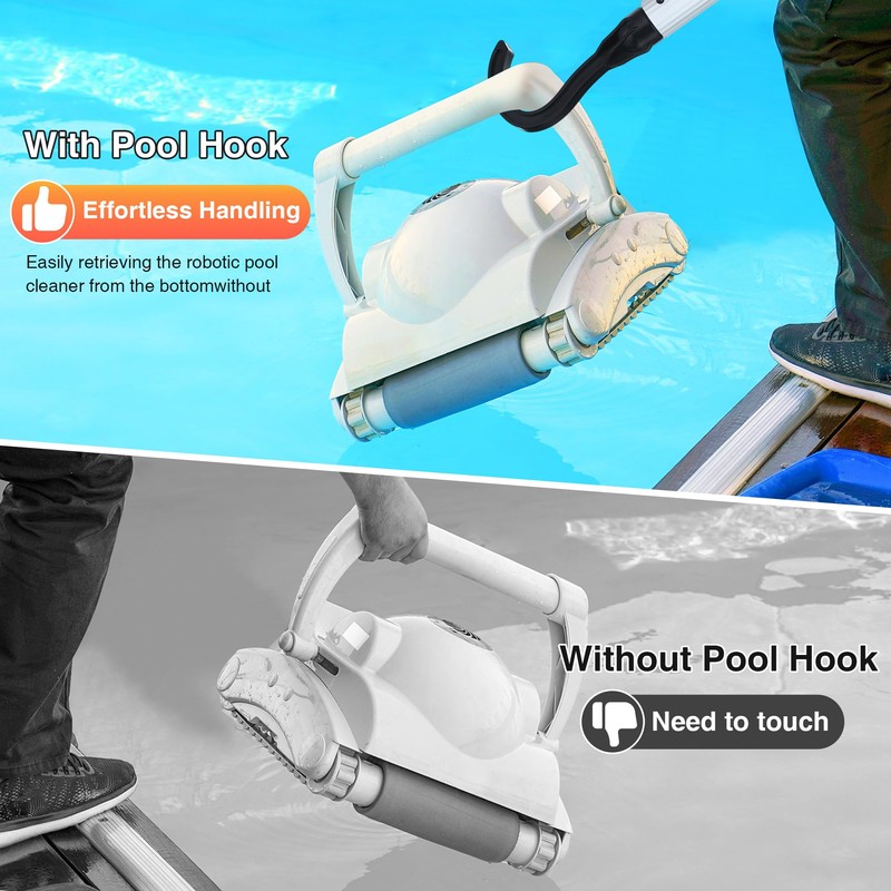 Dunkive Hook for Robotic Pool Cleaner, Pool Hooks for Poles