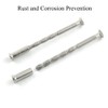 M4 Door Handle Screws and Sleeve Kit Nickel Plated Fixing