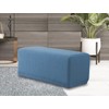 EBETA E Stool Cover Jacquard Cover Ottoman Footstool Cover (Denim