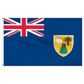 Trade Winds 3x5 Turks and Caicos Flag 3'x5' Banner Polyester Indoor Outdoor Fade Resistant Premium Fade Resistant