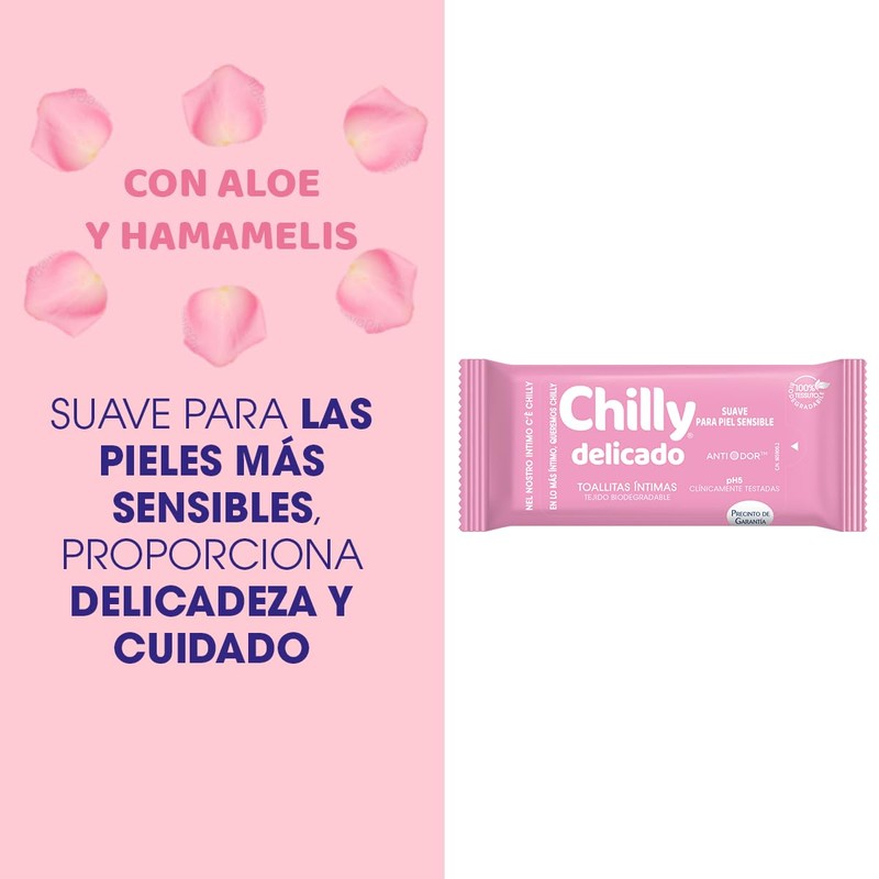 Chilly Toallitas Delicado 12 U