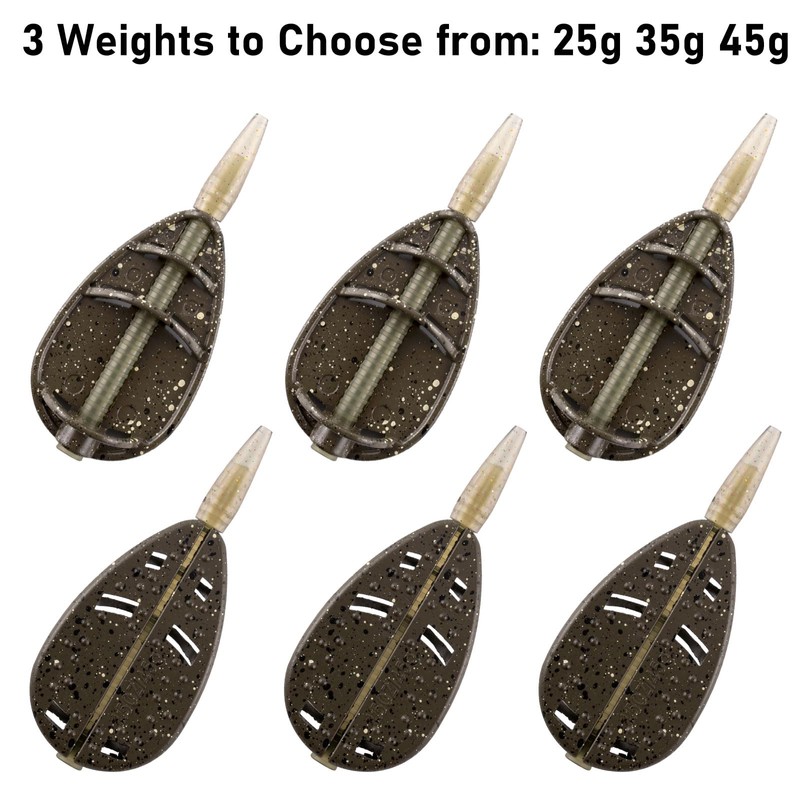 Alwonder Method Feeders Carp Fishing Feeder Mixed Set with Inline