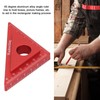 45/90 Degree Aluminum Alloy Angle Ruler High Accuracy DIY Woodworking