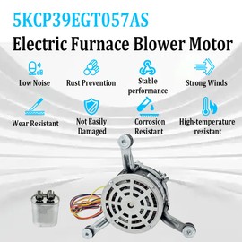 903075 5KCP39EGT057AS Electric Furnace Blower Motor Compatible with Nordyne Intertherm Miller 621675, 1/3HP 960RPM 4-Speed 2.9A 240V, for HVAC Systems, 622235 621675