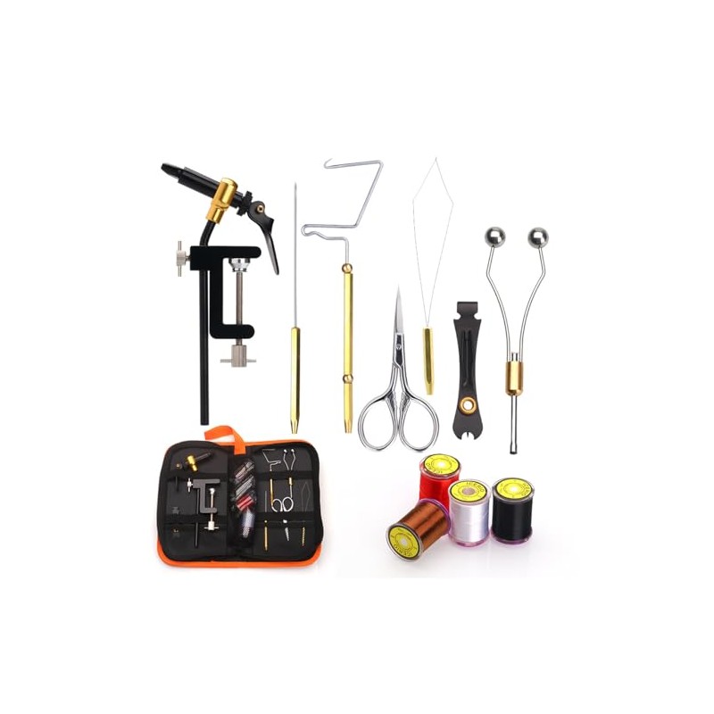 KAIRI Fly Tying Set, Vice Fly Tying Tool, DIY Hair