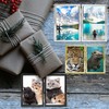 3.5x5 Picture Frame Double Hinged Black Metal Thin Edge Frame