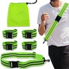 Realand 6pcs Reflective Sash Reflective Running Gear, Adjustable Reflective Wristbands