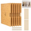 Tcatec 6 Set Wooden Tray Dividers for Cabinets, Kitchen Cookie