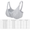 Women's Breastfeeding Bra Soft Lace Front Closure Thin Comfy Seamless