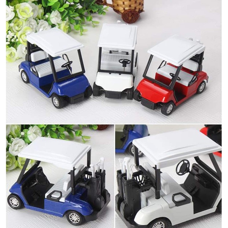 Liberty Imports 6 Pack Die-Cast Metal Golf Cart Model Toy