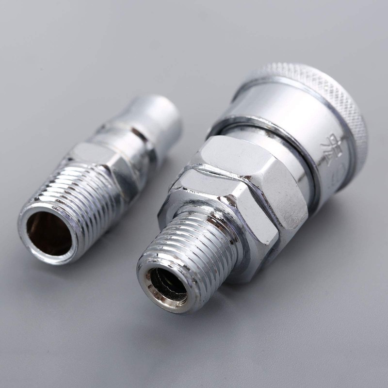 Air Line Hose Fittings 1/4" BSP Male Thread Quick Release