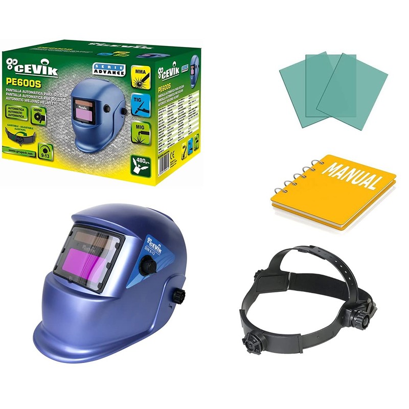 cevik ce-pe600s – Pantalla de soldadura Reg.9 – 13 Auto