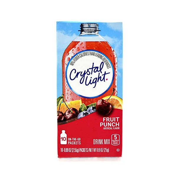 Crystal Light On The Go Fruit Punch Drink Mix, 10-Count Boxes (Pack of 30)