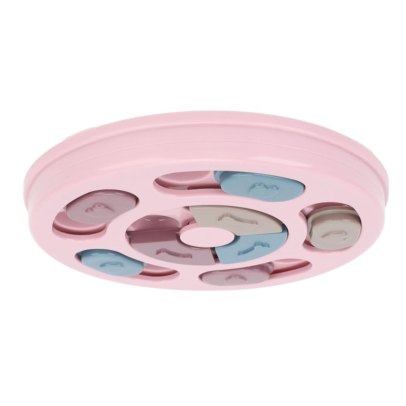 Pet Treat Puzzle Toy Interactive Prevent Slip Round Dog Slow