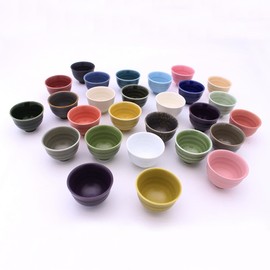 Dalsalt pottery cycle soju glass, Jeongjong sake glass, 33-color whelk drinking glass, Indian red / 달소금 도자기 주기 소주잔 정종 사케잔 33색 골뱅이 술잔, 인디언레드