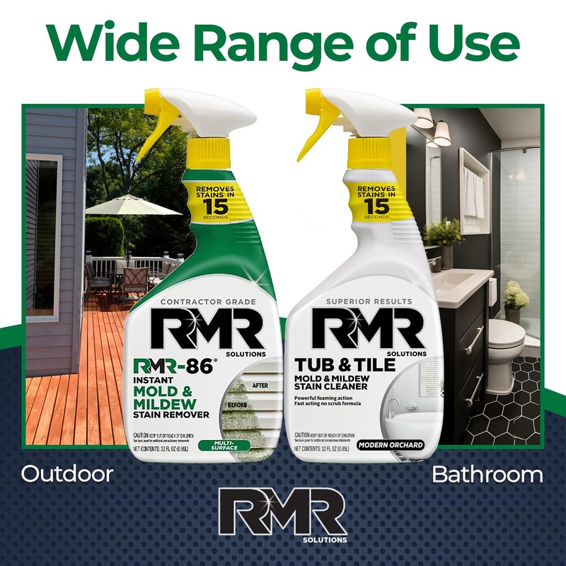 RMR Mold Stain Eraser Max Pack – No-Scrub Tub &