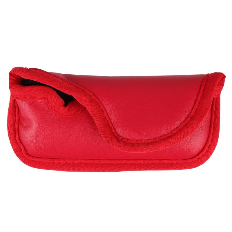 Sahara PU Leather Blade Putter Head Cover, Red (Fits Most