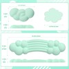 Cloud Wrist Rest Keyboard, Cloud Palm Rest Set with PU
