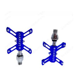 London Craftwork Quick Release Pedals for Brompton X-Shape 304g Pair Blue