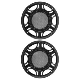 MACHSWON 2pcs Car Metal Audio Speaker Grill Cover Black 7in Mesh Woofer Horn Guard Decorative Circle Grille Protector