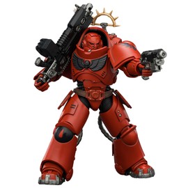 JOYTOY Warhammer 40K 1/18 Action Figure, Game Edition Blood Angels Heavy Intercessor with Heavy Bolt Rifle and Bolt Pistol - 5inch Collectible Birthday Gifts, Posable Model,15Age+ JT03660