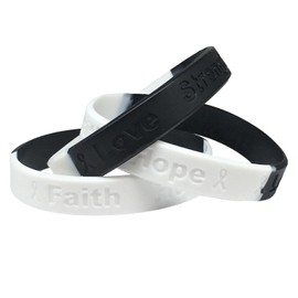 5 Carcinoid Syndrome Silicone Awareness Bracelets - Medical Grade Silicone - Latex and Toxin Free - 5 Bracelets - Show Your Support For Carcinoid Syndrome Awareness