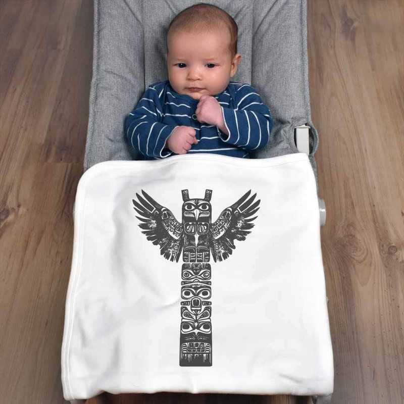 Azeeda 'Tribal Totem Pole ' Cotton Baby Blanket/Shawl (BY00039889)