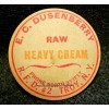 E.C. DUSENBERRY - TROY, N.Y. - RAW HEAVY CREAM -  MILK BOTTLE CAP- 42mm