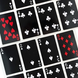 BKBNSJ 2 Decks Black Playing Cards, Black Card Games, Black Deck of Cards, Black Poker Cards, Black Cards Deck, Black Party Favors, Black Party Supplies